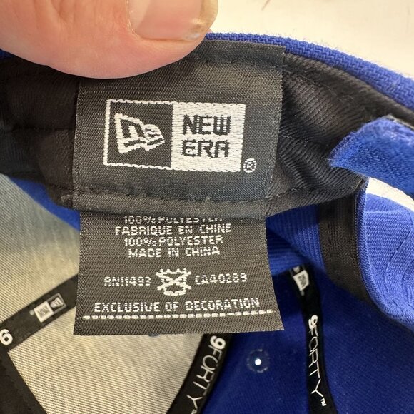 Golden State Warriors Baseball Hat Adjustable Blue Cap By New Era Blue Gold - Picture 6 of 6